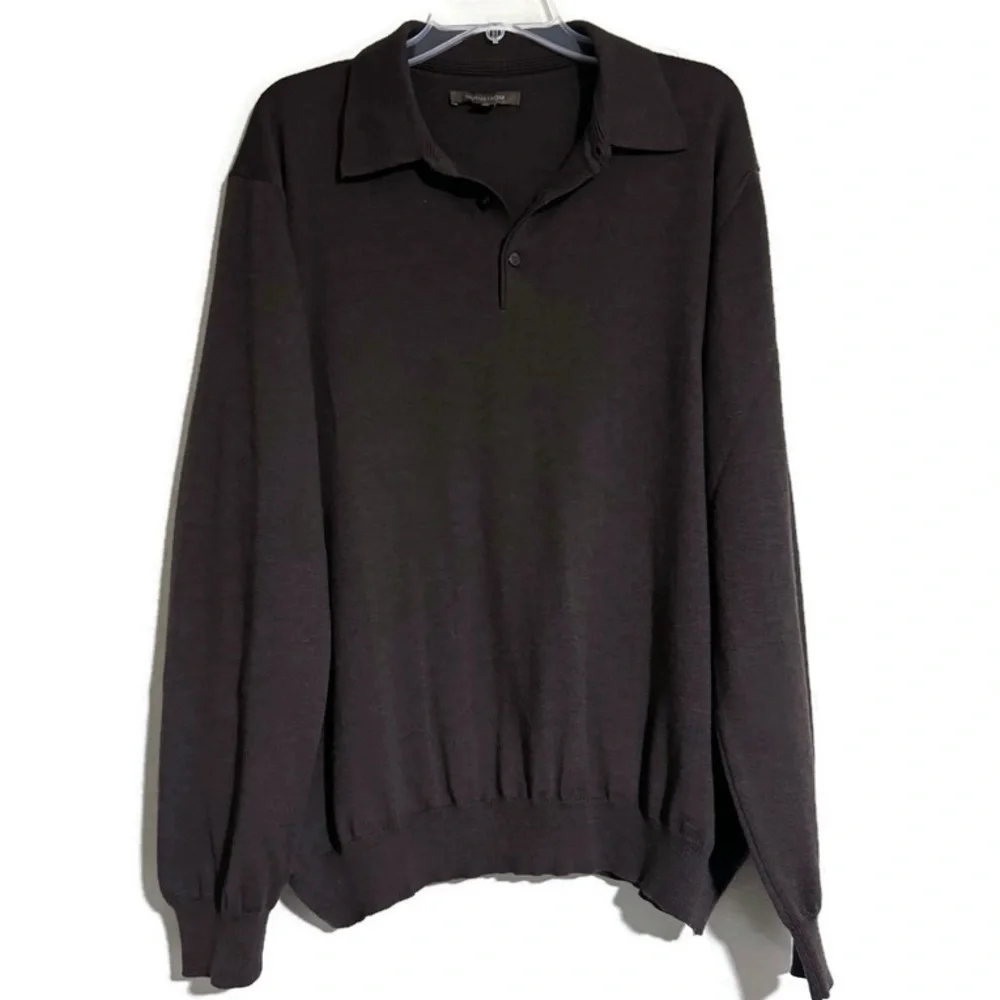 NORDSTROM VINTAGE CHOCOLATE BROWN ANGORA SWEATER
